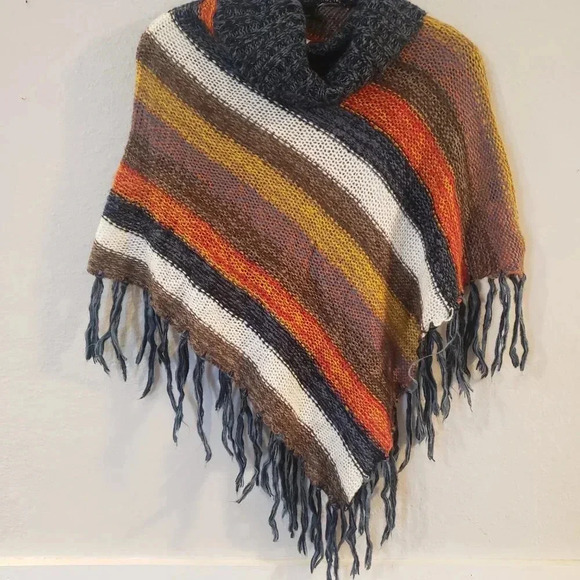 Love by Chesley Striped Poncho - Picture 2 of 6